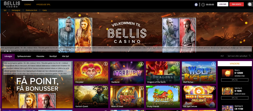 Bellis Casino forside