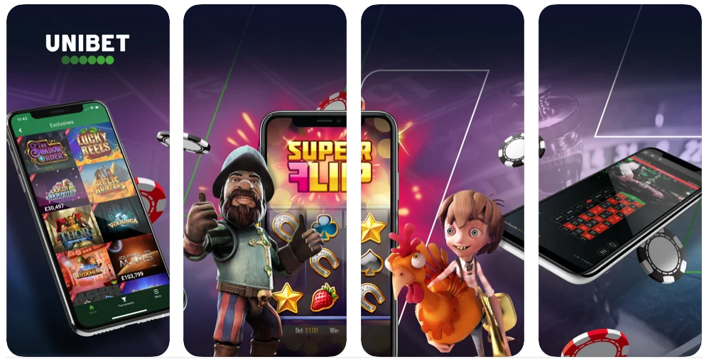 Unibet mobil casino app