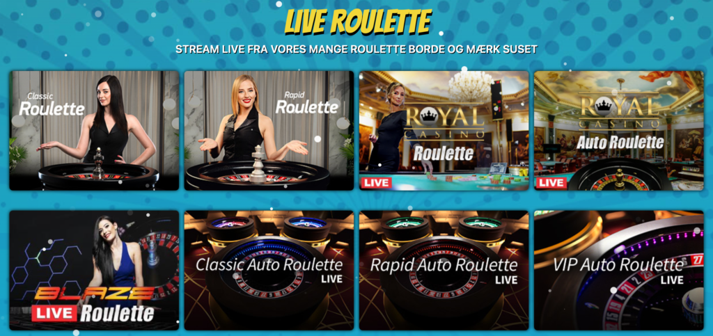 Kapow Casino live roulette