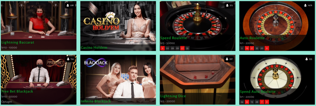Live casino hos Billion Casino