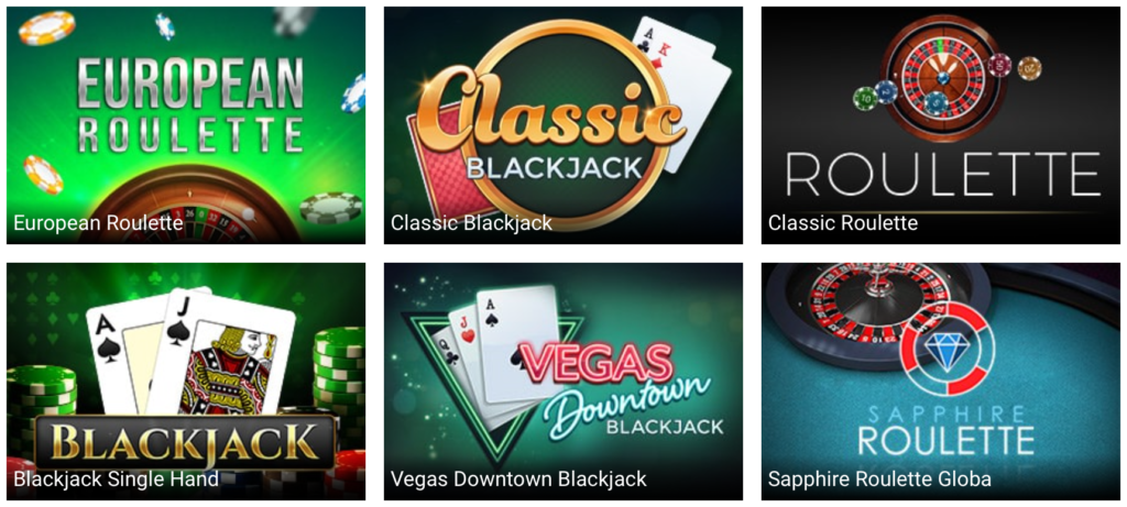 Stort udvalg af bordspil hos Jambo Casino